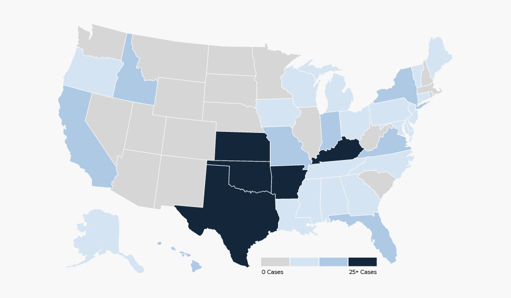 BVDV tracking map