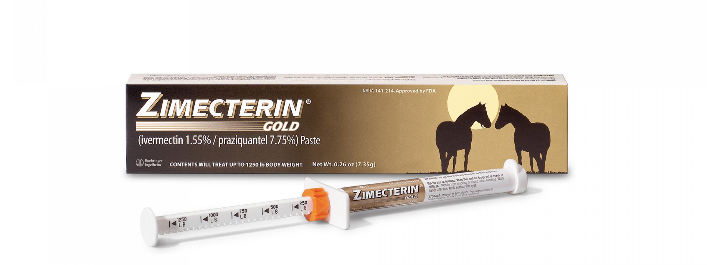 Zimecterin Gold (ivermectin/paziquantel) Boehringer Ingelheim Animal