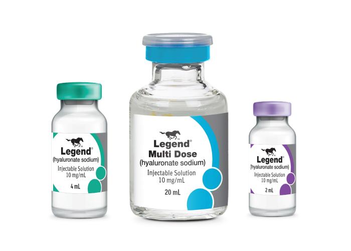Legend product bottles in different dose sizes