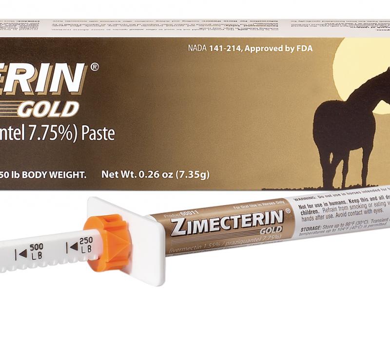 Zimecterin Gold package shot with box and syringe