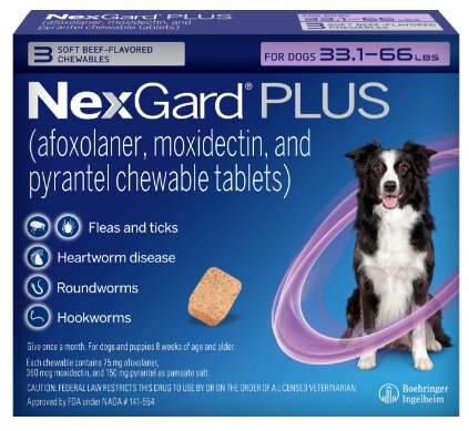 Package of 3 doses of NexGard Plus