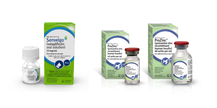 Image of the packages of Senvelgo and Prozinc