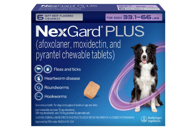 Package of NexGard Plus