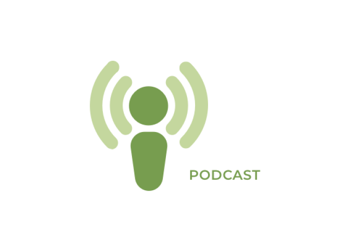 A podcast logo