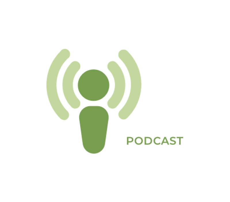 A podcast logo