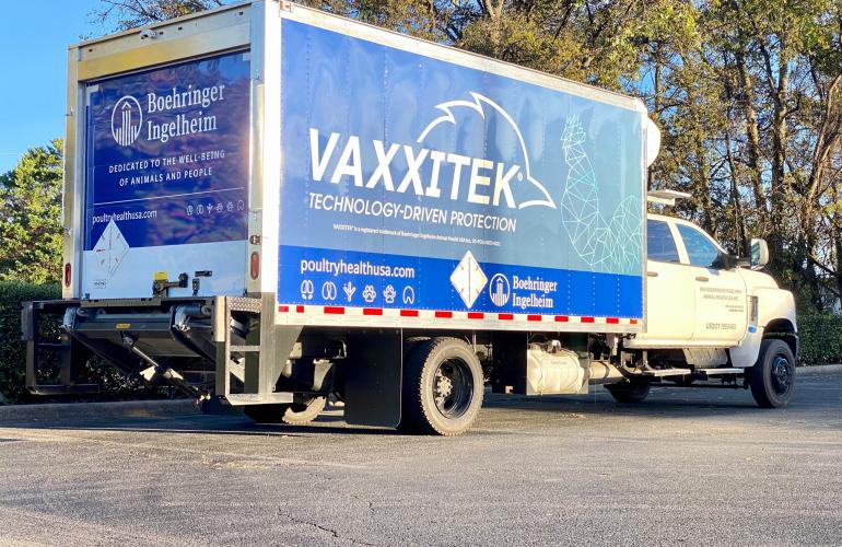 Vaxxitek delivery truck