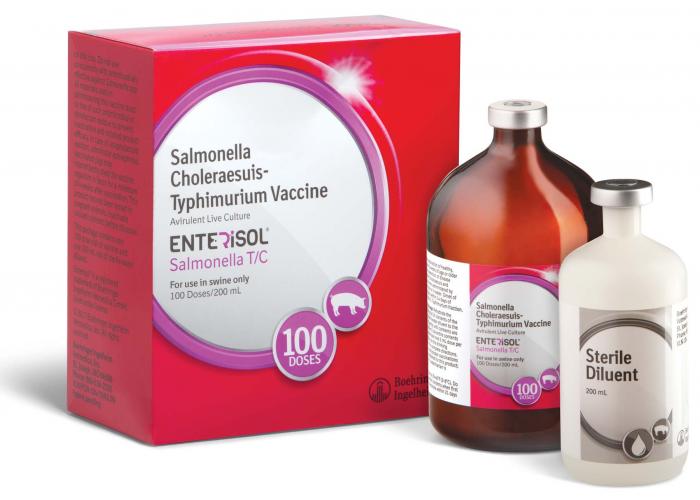 Enterisol Salmonella Choleraesuis Typhimurium Vaccine product