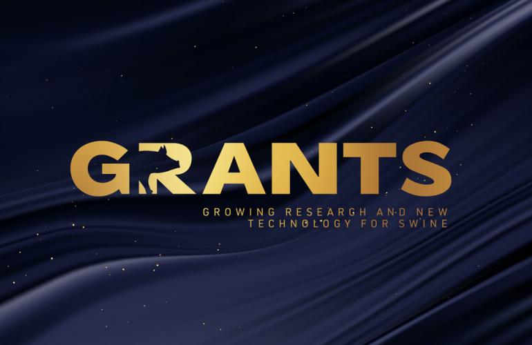 GRANTS logo. Growing research and new technology for swine